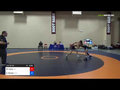 2018 Marine Corps US Open/UWW Junior Freestyle 65 Con 32 #2 - Wyatt Long (NMC-RTC) Vs. Diego Nunez