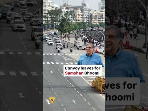 Ratan Tata Convoy Leaves For Samshan Bhoomi #ratantata