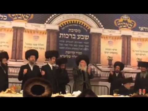 Bobov sheva brochos rebbe dancing