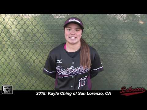 Committed St. Mary's College - 2018 Kayla Ching Second Base Third Base Softball Skills Video