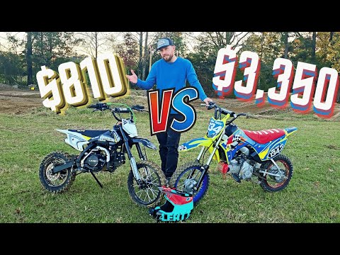 Cheapest Chinese Pit Bike Vs. Most Expensive Pit Bike (X-Pro Storm 125cc vs. Honda Crf 110)