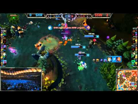 Insane Drake Teamfight - SSW vs SHR Game 3 (S4 Worlds)