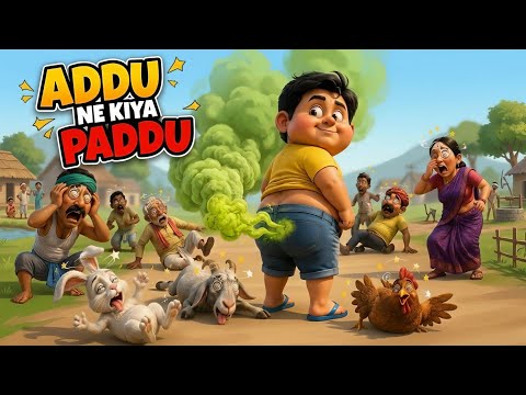 🤣 Addu Ne Kiya Paddu! | Funny Kids Song in Hindi | Cartoon Rhyme