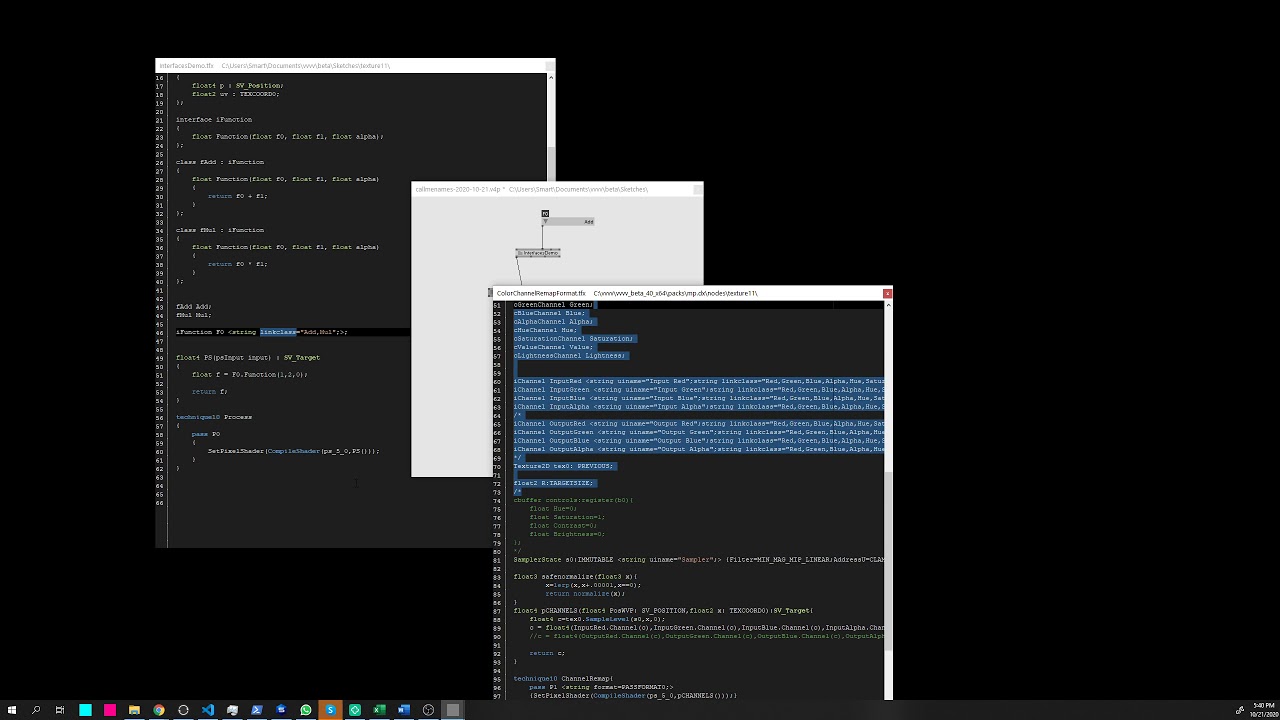 Quick shader interfaces demo for vvvv dx11