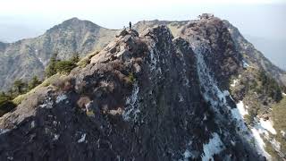 石鎚山　日本百名山の空撮動画