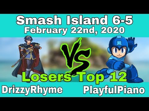 SSF2 - Smash Island 6-5 - Losers Top 12 - DrizzyRhyme vs. PlayfulPiano