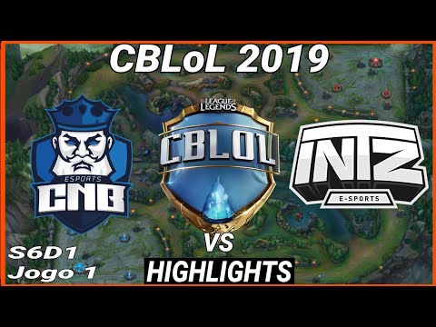 CBLoL 2019 CNB vs INTZ highlights do jogo 1.