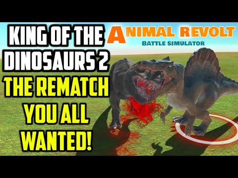 The rematch EVERYONE wanted | T-Rex vs Spinosaurus 2 + extras | Animal Revolt Battle Simulator