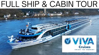 I spent 1 week on this river boat! A full tour of VIVA Enjoy and Balcony Cabin  