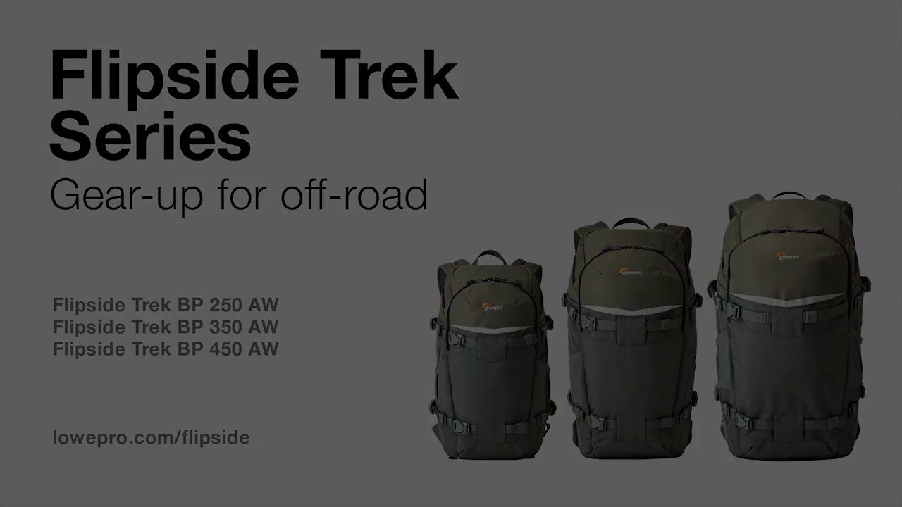 Фоторюкзак Lowepro Flipside Trek BP 450 AW (серый/тем.зел)