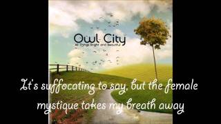Owl City- Deer In The Headlights [Lyric Video] [HD]