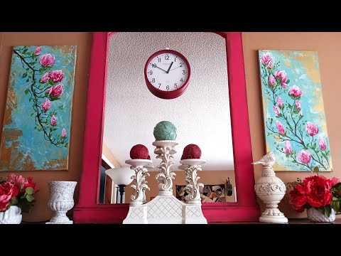 Creating Vibrant Pallet Knife Paintings for Your Mantel