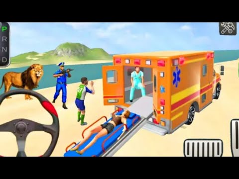 Emergency coast guard beach Ambulance simulator / Android Gameplay