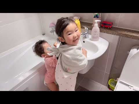 지남매VLOG) 20개월아기 ,40개월아기의 등원일상😆 아침일상