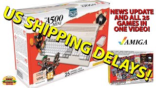 A500 Mini US Shipping Delays, Updates and ALL 25 Games Played in Same Video!
