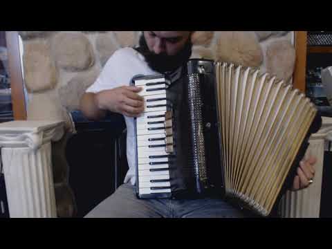 3446 - Black Hohner Concerto III Piano Accordion LMM 34 72 $799