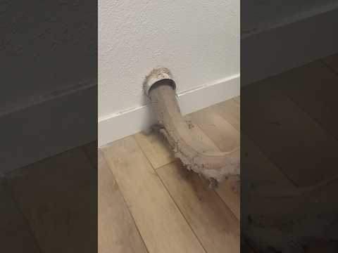 This is the CRAZIEST dryer vent cleaning of all time! 🤯🤯🤯 #oddlysatisfying #dryerventcleaning