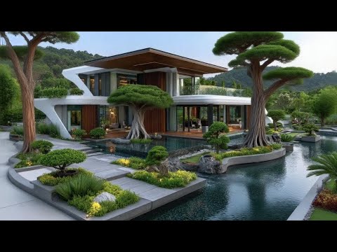 Best Modern House Design Tropical & Water Garden | Modern Dream Residences With Lush Outdoor Living
