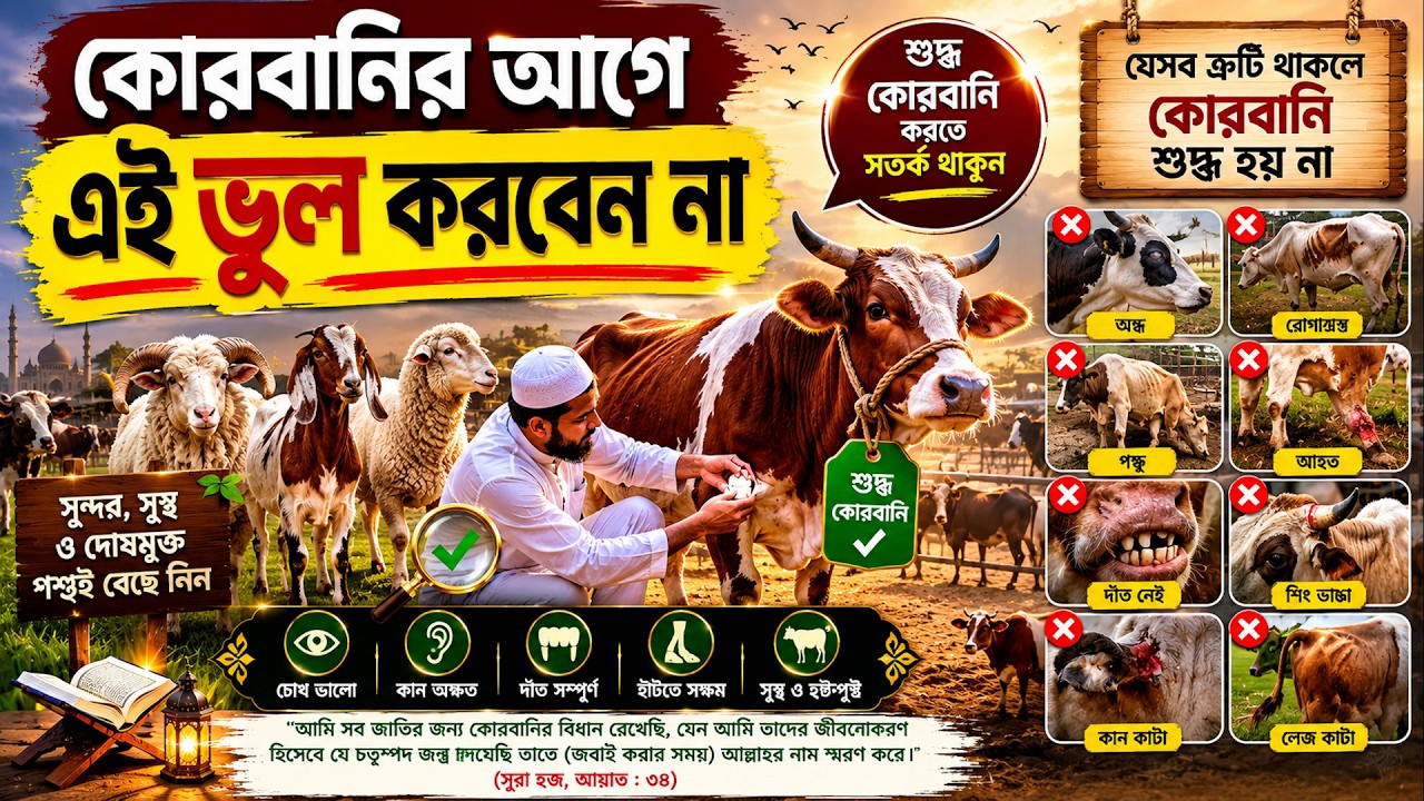 কোরবানির পশু কেনার আগে যা জানা জরুরি || Qurbani || Eid ul Adha || MUNA TV
