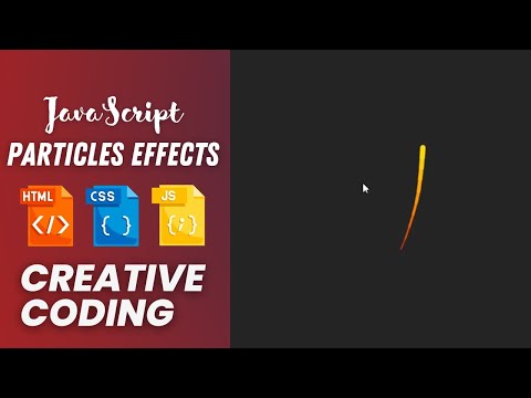 Javascript Mouse Follow Create Mouse Follow Particles Using Html Css Javascript Creative Coding