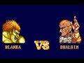 Street Fighter II SNES Blanka Vs Dhalsim Hardest Setting