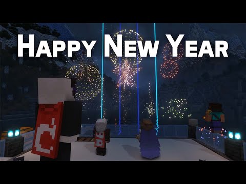 4K Minecraft Pigstep Fireworks Show
