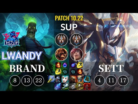 LNG lwandy Brand vs Sett Sup - KR Patch 10.22