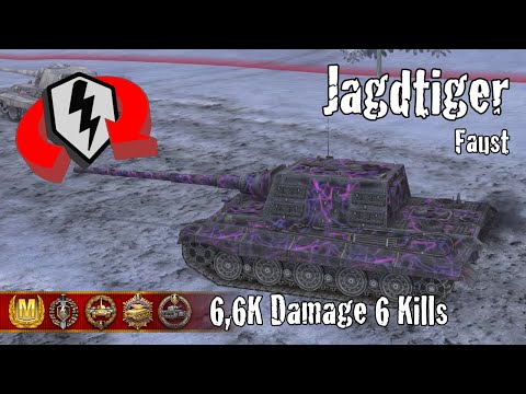 Jagdtiger  |  6,6K Damage 6 Kills  |  WoT Blitz Replays