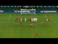 RONALDO Hattrick vs Spain 3-3 Free Kick HD Wide Camera angle