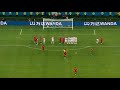 RONALDO Hattrick Vs Spain 3 3 Free Kick HD Wide Camera Angle