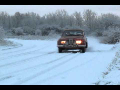 Saab 96 V4 in the Snow
