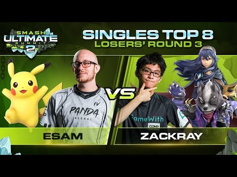 ESAM vs zackray - Singles: Losers Round 3 - Ultimate Summit 2 | Pikachu vs Lucina, Wolf