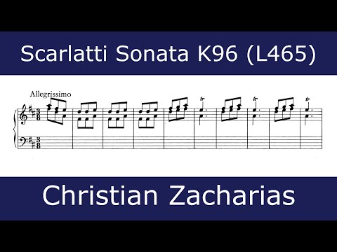 Domenico Scarlatti - Sonata in D major K96 (Christian Zacharias)