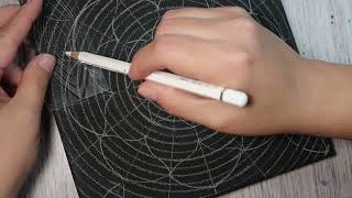 How to use Dot Art Depot ELEMENTS stencils Quick example