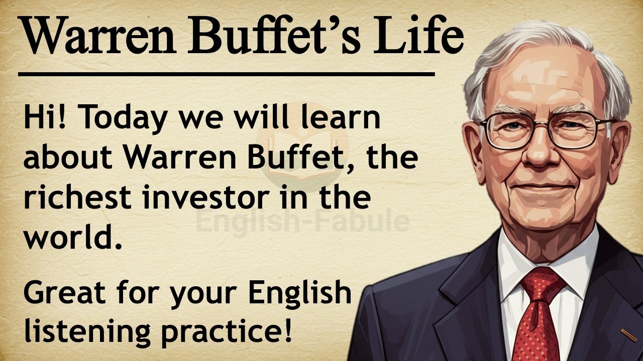 Warren Buffet || 💥 Learn English With Story Level 2 || Graded Reader🎧
