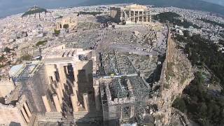 Acropolis, Athens Greece, Aerial Tour