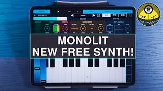 Video thumbnail for BLEASS Monolit - FREE Synthesizer for iPad and Desktop! by Electronisounds Audio
