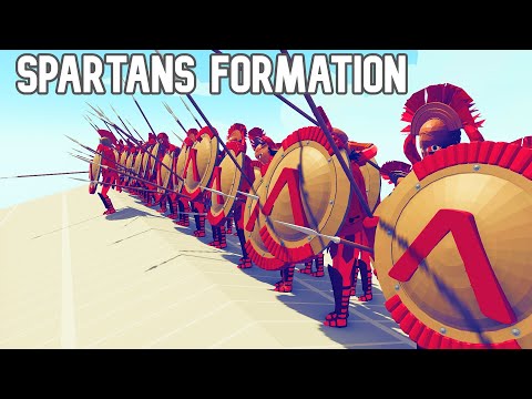 SPARTAN FORMATION VS EVERY UNIT - TABS MODS - Totally accurate battle simulator