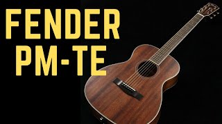 Fender PM-TE Guitarra Electroacústica Mini - Demostración en español