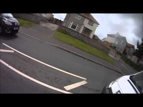 MJ57RVZ - Very close pinch point pass and brake test