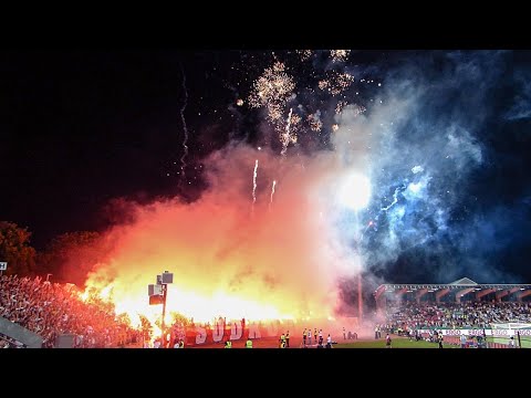 SSV Ulm 0:4 Bayern München 16.08.2024 (Choreo, Pyroshow, Support)