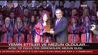 AFSÜ Tıp Fakültesi'nin 2022-2023 Mezunları Yemin Etti