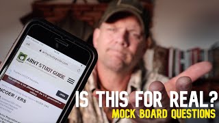 Mock NCOER Board Questions a look at Army Study Guide compared to what I ask