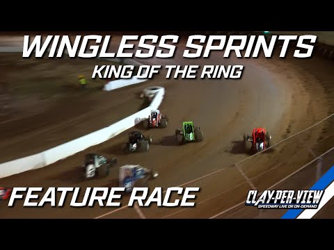 Wingless Sprints | King of the Ring - A-Main - Toowoomba - 21st Jan 2023 | Clay-Per-View Highlights