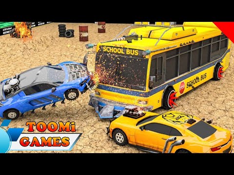 💥💥 Bus Derby 2020 - Monster Bus Derby Destruction 2020 Crash Stunts #6 | Android GamePlay