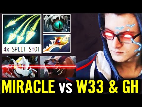 Miracle vs GH W33! Crazy Medusa Rapier 4x Split Shot 100% KO Nigma Teammate Pub Dota 2 Pro Gameplay