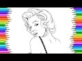 How to Draw Marilyn Monroe Step by Step | Drawing Marilyn Monroe Easy | Tutorial | Marilyn Monroe