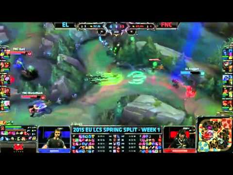 Elements Rekkles Graves VS Fnatic Febiven Xerath Highlights   2015 EU LCS Spring W1D1