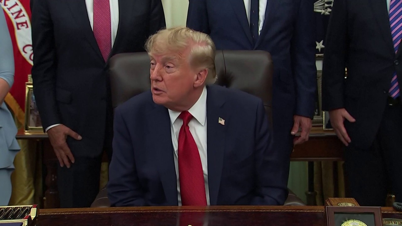 Trump reaction to 'banning' CNN, Politico and MSNOW from White House: 'They're fake news'