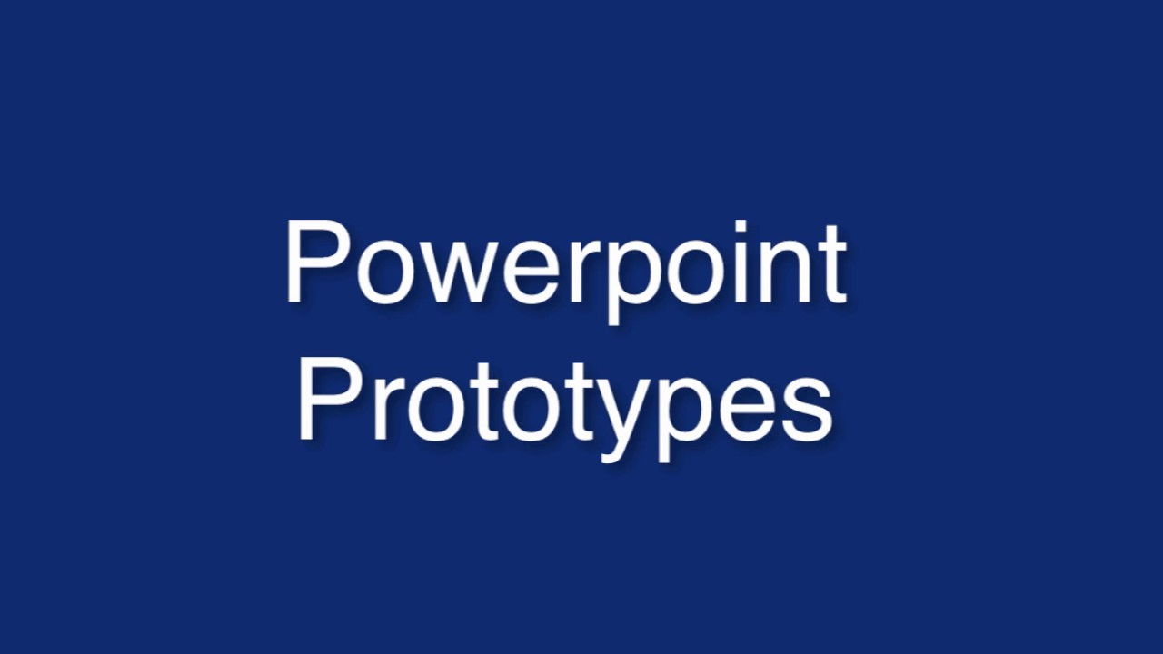 DMT275 - Using Powerpoint for Prototypes